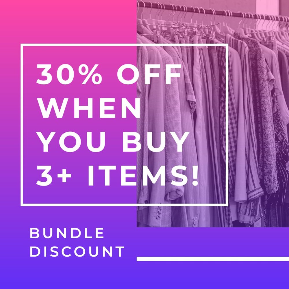 30% off bundle discount with 3+ items!